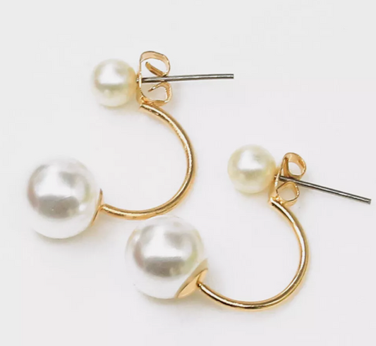 Elegant Pearl Engagement Drop Earrings Gift Women Stud Dangle Jewelry Gifts S