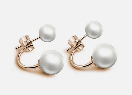 Elegant Pearl Engagement Drop Earrings Gift Women Stud Dangle Jewelry Gifts S